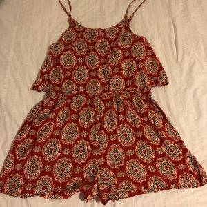 Patterned summer romper